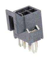 MOLEX 105312-1104 引脚针座, 电源, 线至板, 2.5 mm, 2 排, 4 触点, 通孔直型, Nano-Fit 105312 Series