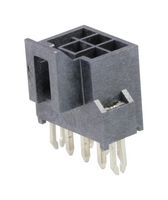 MOLEX 105312-1206 引脚针座, 电源, 线至板, 2.5 mm, 2 排, 6 触点, 通孔直型, Nano-Fit 105312 Series