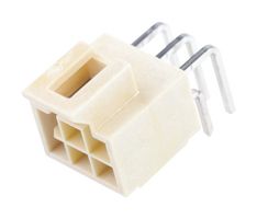 MOLEX 105314-2106 引脚针座, 电源, 线至板, 2.5 mm, 2 排, 6 触点, 通孔直角, Nano-Fit 105314 Series