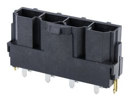 MOLEX 42819-4224 引脚针座, 电源, 线至板, 10 mm, 1 排, 4 触点, 通孔直型, Mini-Fit Sr. 42819 Series
