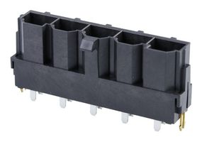 MOLEX 42819-5223 引脚针座, 电源, 线至板, 10 mm, 1 排, 5 触点, 通孔直型, Mini-Fit Sr. 42819 Series