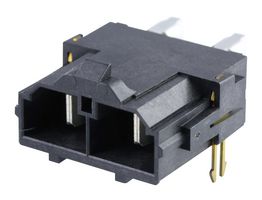 MOLEX 42820-2224 引脚针座, 电源, 线至板, 10 mm, 1 排, 2 触点, 通孔直角, Mini-Fit Sr 42820 Series
