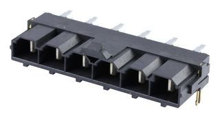 MOLEX 42820-6223 引脚针座, 电源, 线至板, 10 mm, 1 排, 6 触点, 通孔直角, Mini-Fit Sr 42820 Series