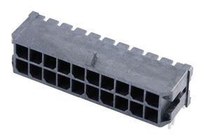 MOLEX 43045-2006 Pin Header, Wire-to-Board, 3 mm, 2 Rows, 20 Contacts, Surface Mount Right Angle