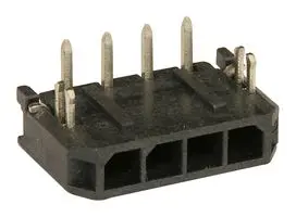 MOLEX 43650-0405 Pin Header, Wire-to-Board, 3 mm, 1 Rows, 4 Contacts, Through Hole Right Angle