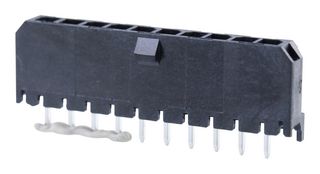 MOLEX 43650-1029 引脚针座, 线至板, 3 mm, 1 排, 10 触点, 通孔直型, Micro-Fit 3.0 43650 Series