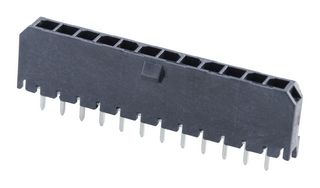 MOLEX 43650-1227 引脚针座, 线至板, 3 mm, 1 排, 12 触点, 通孔直型, Micro-Fit 3.0 43650 Series