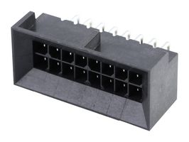 MOLEX 44428-1601 引脚针座, 板至板, 线至板, 3 mm, 2 排, 16 触点, 通孔直角, Micro-Fit 3.0 BMI 44428 Series