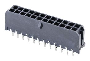 MOLEX 44914-2401 引脚针座, 线至板, 3 mm, 2 排, 24 触点, 压配合, Micro-Fit 3.0 CPI 44764 Series