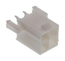 MOLEX 46015-0409 引脚针座, 电源, 线至板, 4.2 mm, 2 排, 4 触点, 通孔直型, Mini-Fit Plus 46015 Series