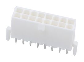 MOLEX 46015-1609 引脚针座, 电源, 线至板, 4.2 mm, 2 排, 16 触点, 通孔直型, Mini-Fit Plus 46015 Series