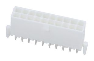 MOLEX 46015-2003 引脚针座, 电源, 线至板, 4.2 mm, 2 排, 20 触点, 通孔直型, Mini-Fit Plus 46015 Series