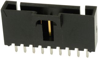 MOLEX 70543-0008 引脚针座, 线至板, 2.54 mm, 1 排, 9 触点, 通孔直型, SL 70543 Series