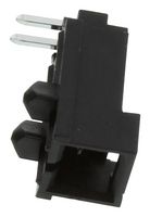 MOLEX 70555-0001 引脚针座, 线至板, 2.54 mm, 1 排, 2 触点, 通孔直角, SL 70555 Series