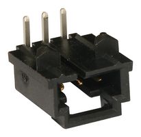 MOLEX 70555-0037 引脚针座, 线至板, 2.54 mm, 1 排, 3 触点, 通孔直角, SL 70555 Series