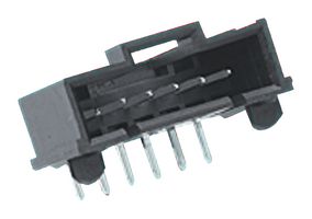 MOLEX 70555-0075 引脚针座, 线至板, 2.54 mm, 1 排, 6 触点, 通孔直角, SL 70555 Series
