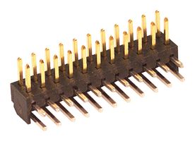 MOLEX 87760-2216 引脚针座, 板至板, 线至板, 2 mm, 2 排, 22 触点, 通孔直角, Milli-Grid 87760 Series