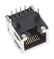 MOLEX 43202-8827 模块连接器, RJ45 插座, 1 x 1 (端口), 8P8C, Cat3, 通孔安装