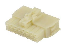 MOLEX 105308-2216 连接器外壳, 自然色，带TPA, Nano-Fit 105308 Series, 插座, 16 路, 2.5 mm, Molex Nano-Fit 105300 系列母压接端子