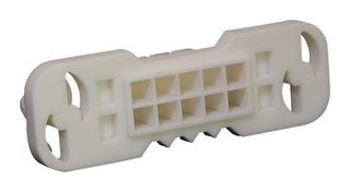 MOLEX 15-06-0101 Connector Housing, Natural (White), Mini-Fit BMI 42474 Series, Receptacle, 10 Ways, 4.2 mm