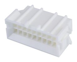 MOLEX 15-06-0186 连接器外壳, 自然色, Mini-Fit BMI 42475 Series, 插头, 18 路, 4.2 mm