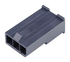 MOLEX 172646-0313 连接器外壳, 黑色, Mini-Fit Jr. 172646 Series, 插头, 3 路, 4.2 mm, Molex Mini-Fit 5558 系列公压接端子