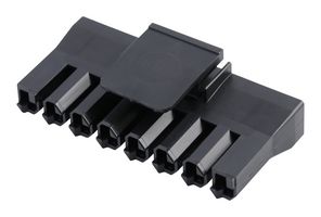 MOLEX 172672-2008 连接器外壳, 黑色, Super Sabre 172672 Series, 插座, 8 路, 7.5 mm, Molex Super Sabre 171825 系列母压接端子