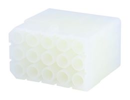 MOLEX 19-09-1152 连接器外壳, 自然色, Standard .093" 1991 Series, 插座, 15 路, 6.3 mm