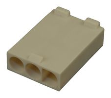 MOLEX 19-09-2036 连接器外壳, 自然色, Standard .093" 3191 Series, 插头, 3 路, 6.7 mm