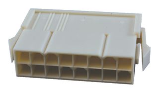 MOLEX 39-01-2166 连接器外壳, 自然色, Mini-Fit Jr. 5559 Series, 插头, 16 路, 4.2 mm