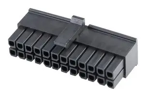 MOLEX 43025-2410 Connector Housing, Black, Micro-Fit 3.0 43025 Series, Receptacle, 24 Ways, 3 mm