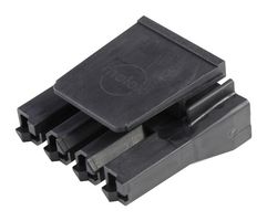 MOLEX 44441-3004 连接器外壳, 黑色, Sabre 44441 Series, 插座, 4 路, 7.5 mm, Molex Sabre 43375 系列母压接端子