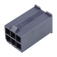 MOLEX 46993-0611 连接器外壳, 黑色, Mini-Fit Jr. 46993 Series, 插头, 6 路, 4.2 mm
