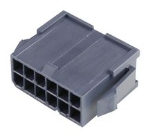 MOLEX 46993-1210 Connector Housing, Black, Mini-Fit Jr. 46993 Series, Plug, 12 Ways, 4.2 mm