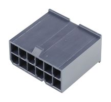MOLEX 46993-1211. Connector Housing, Black, Mini-Fit Jr. 46993 Series, Plug, 12 Ways, 4.2 mm