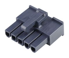 MOLEX 46994-0512 Connector Housing, Black, Mini-Fit Jr. 46994 Series, Receptacle, 5 Ways, 4.2 mm