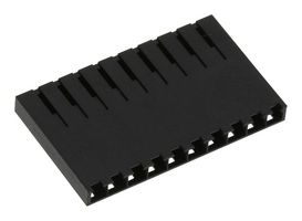 MOLEX 50-57-9010 连接器外壳, 黑色, SL 70066 Series, 插座, 10 路, 2.54 mm, Molex SL 70058 & 71851 系列母压接端子