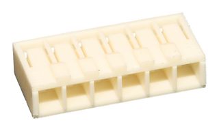 MOLEX 51035-0600 连接器外壳, 自然色, Board-in 51035 Series, 6 路, 2.5 mm, Molex 板内 50097 系列公压接端子