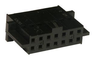 MOLEX 90160-0114 Connector Housing, Black, C-Grid III 90160 Series, Receptacle, 14 Ways, 2.54 mm