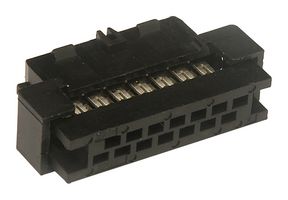 MOLEX 87568-1494 IDC Connector, Black, IDC Receptacle, Female, 2 mm, 2 Row, 14 Contacts, Cable Mount