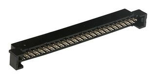 MOLEX 87568-5043 IDC Connector, Black, IDC Receptacle, Female, 2 mm, 2 Row, 50 Contacts, Cable Mount