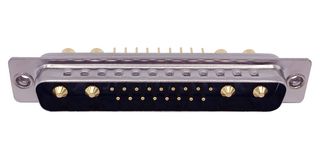 NORCOMP 681M21WA4PL101 连接器, 组合式D-SUB, Power-D 681M Series, DC-21WA4, 插头, 21 触点, 17信号, 4电源, 焊接
