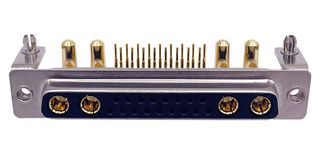 NORCOMP 684M21WA4SL621 Combination Layout D Sub Connector, Power-D 684M Series, DC-21WA4, Receptacle, 21 Contacts