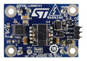 STMICROELECTRONICS STEVAL-L6986IV1 Evaluation Board, L6986I, Synchronous Iso-Buck Converter, Power Management