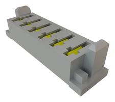 SAMTEC MPS-06-7.70-01-L-V PCB插座, 板至板, 5 mm, 1 排, 6 触点, 通孔安装