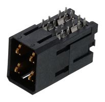 MOLEX 78211-1011 连接器, Impact 78211 Series, 4 触点, 5.2 mm, 针座, Press Fit Right Angle, 2 排