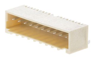 MOLEX 87438-1543 Pin Header, Wire-to-Board, 1.5 mm, 1 Rows, 15 Contacts, Surface Mount Right Angle