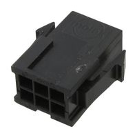 MOLEX 46999-0295 连接器外壳, Mini-Fit Jr. 5559 Series, 插头, 6 路, 4.2 mm, Molex Mini Fit Jr. 5558系列插针触点
