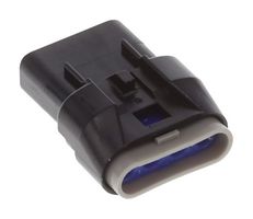 MOLEX 52213-0411 Connector Housing, Black, Mizu-P25 Waterproof, Splash Proof 52213 Series, Receptacle, 4 Ways