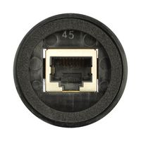 MULTICOMP PRO MPGTT-POERJ45PCB-AGM Modular Connector, RJ45 Jack, 1 x 1 (Port), 8P8C, Cat5e, Panel Mount